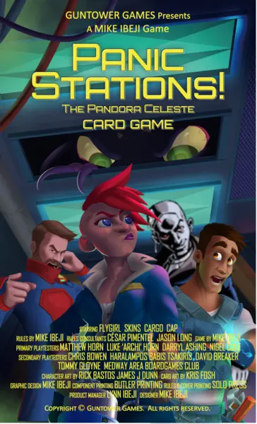 PANIC STATIONS! The Pandora Celeste card game box