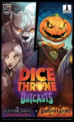 Dice Throne Outcasts: Bleiche Dame vs. Kopfloser Reiter box