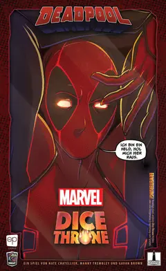 Deadpool Dice Throne box