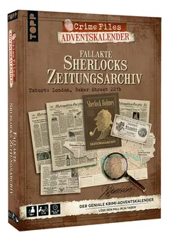 Crime Files – Fallakte: Sherlocks Zeitungsarchiv. Der geniale Krimi-Adventskalender box