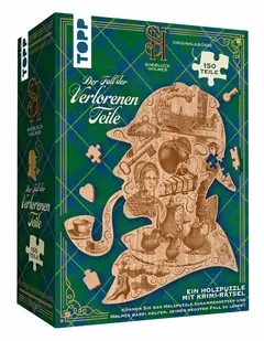 Sherlock Holmes – Der Fall der verlorenen Teile. Ein Holzpuzzle mit Kriminalfall box