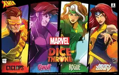 X-Men Dice Throne: Cyclops, Gambit, Rogue, Jean Grey box